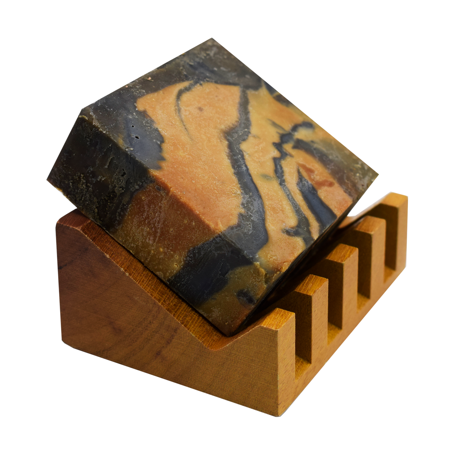 Bamboo soap saver dish