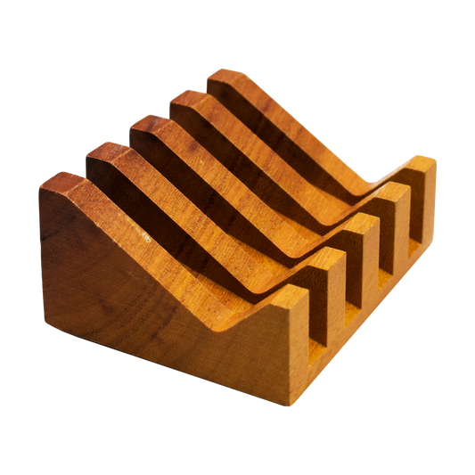 Bamboo soap saver dish